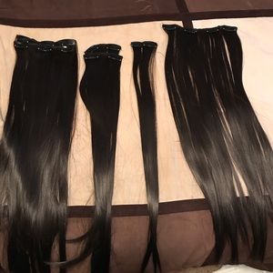 7-Piece Dark Brown Extensions
